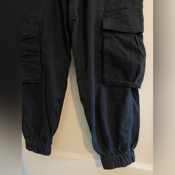 All Saints Freda Denim Black Straight Leg 90’s Cargo Trousers Size 2 - Picture 6 of 8